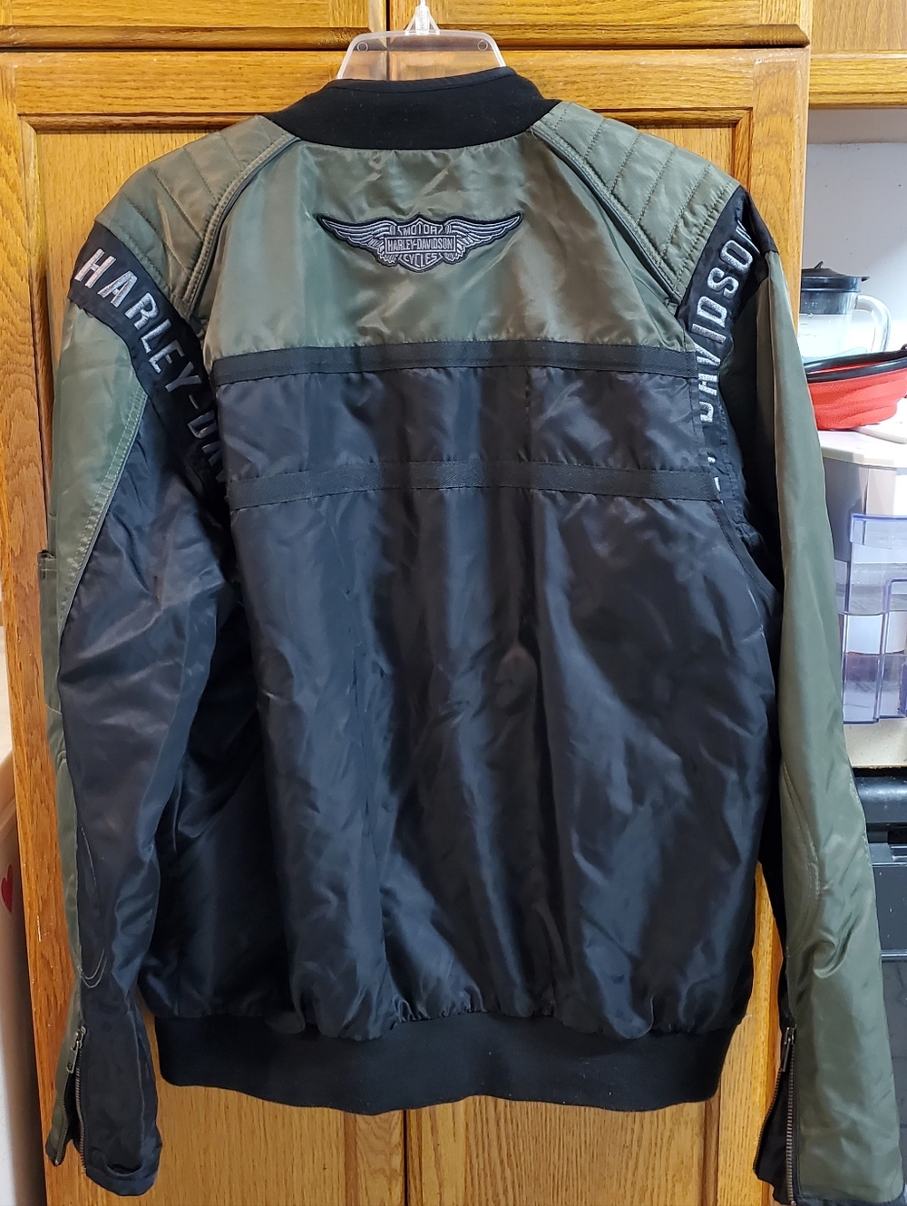 Harley-Davidson Mainstreet Colorblocked Nylon Bomber Jacket 98583-17VM - Picture 14 of 17